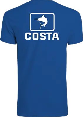 20% Off Costa Del Mar Emblem Marlin Short Sleeve Fishing T-shirt-Royal-Free Ship • $18.95