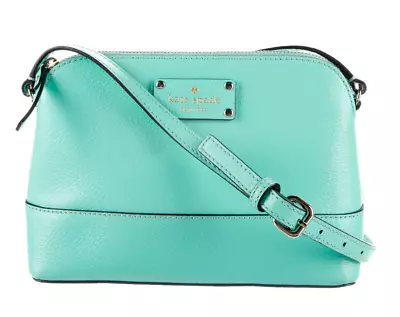 KATE SPADE NEW YORK Turquoise Crossbody Leather Bag • $75