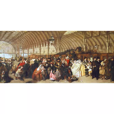 The Railway Station 1862 - W Frith Medici Print • £23.50