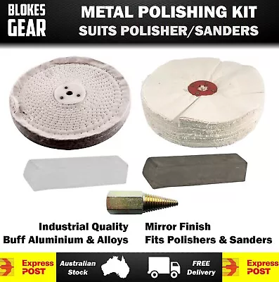 150mm Aluminium Buffing Polishing Kit For Polisher-Polish Alloys Mag Wheels • $99.95