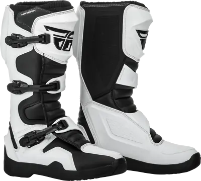 Fly Racing MX Motocross Maverik Boots (White/Black) 11 • $139.95