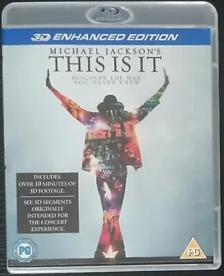 MICHAEL JACKSON'S - THIS IS IT (3D Enhanced Edition Blu Ray Region Free Rare) • £7.95