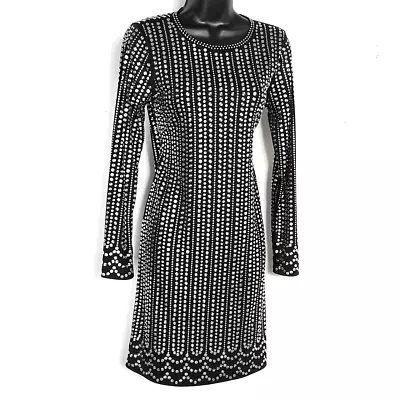 Michael Kors Studded Matte-Jersey Dress Black Size: S • $37