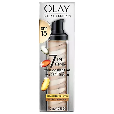 Olay Total Effects Tone Correcting Face Moisturizer With Sunscreen SPF 15 Light • $38.99