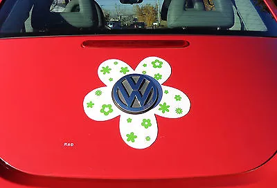 $21 • Buy VW Beetle Flower Magnetic Decal- Green Flowers