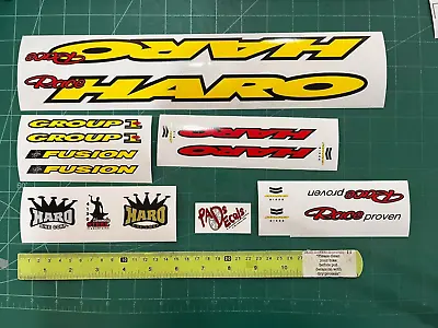 Haro Group1 Bmx Sticker Decals Solid Yellow • $61.86