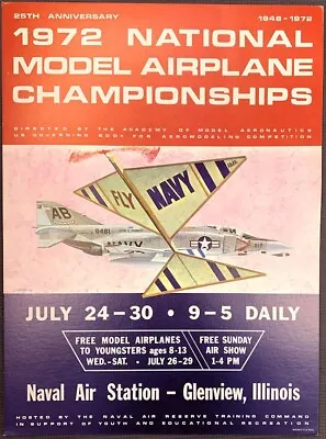 Model Airplane Sign July 1972 Vintage Original Cardboard Display Competition Toy • $49.82