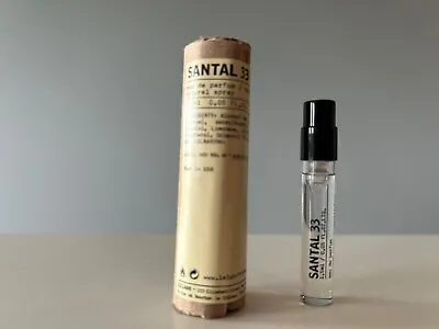 Le Labo Santal 33 Eau De Parfum Sample Spray Vial .05 Oz /1.5 Ml NEW!! FRESH!! • $19.99