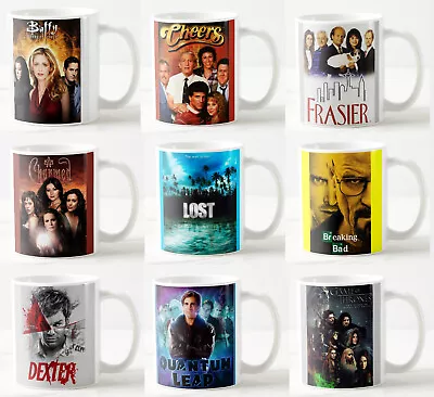 Greatest TV Shows Coffee Mugs - Gift Coaster Series Mug • £11.99