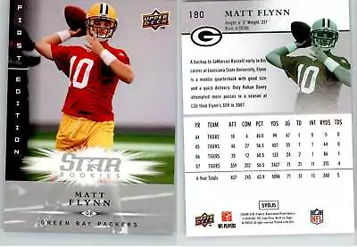 Matt Flynn 2008 Upper Deck First Edition #180 LSU Packers RC Rookie • $1.59