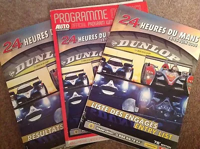 LE MANS 24 HOUR 14th June 2008 Official Programme + Results Book+posters • £17.95