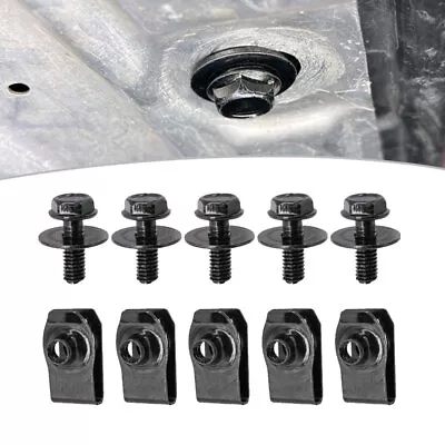 5x Car Engine Under Gearbox Cover Undertray Shield Splash Guard Fastener Clips • £4.90