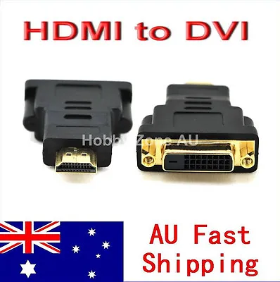 $6.35 • Buy HDMI Male To DVI Female Digital Video Converter Adapter Black For PC Laptop HDTV
