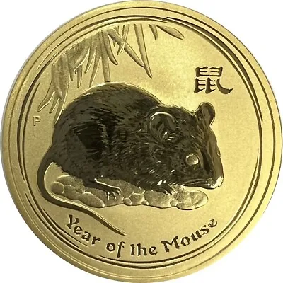 2008 AUS Perth Mint Gold Lunar II Year Of The Mouse 2 Oz .9999 Fine Gold Coin • $8500