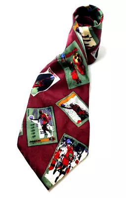 Bugatchi Uomo For Michael Jordan 100% Silk Tie Chicago Bulls Vintage Collectible • $9.34