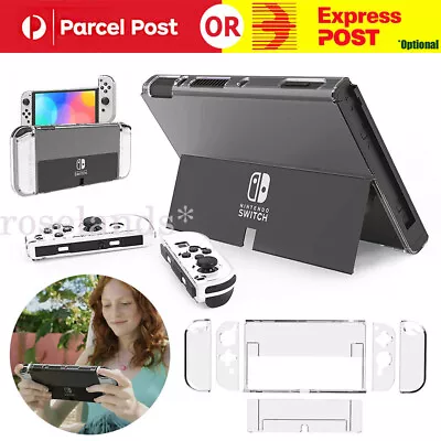 Clear TPU Case Slim Heavy Duty Shockproof Cover For Switch Nintendo OLED Console • $11.65