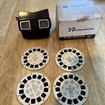 Vintage View Master Model E 3D Viewer In Original Box W/ 4Slides • $25.99