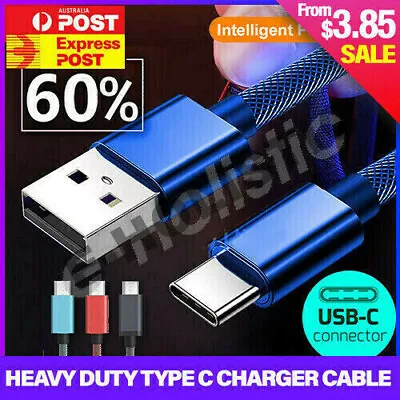 Type C USB 3.1 Charger Cable Fast Charging For Samsung Galaxy S21/22 IPhone 15 • $5.95