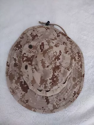 Marpat Desert Covered Field Boonie Hat Men's Small Beige Brown Camouflage • $13