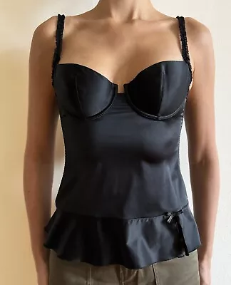 Occhi Verdi La Perla Black Corset Top Sz 75B Bustier • $72