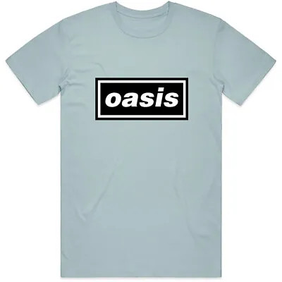 Oasis T-Shirt Definitely Maybe Noel Liam Gallagher Official Band Logo New Blue • £15.95