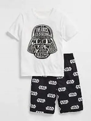 $19.99 • Buy NEW GAP Star Wars Darth Vader Short Pajamas NWT 14 Glow-in-the-Dark