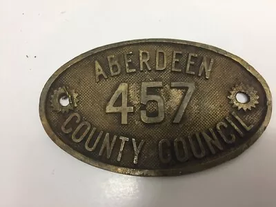 Original Aberdeen County Council Lorry Identification Number 12.5cm (457) • £9.99