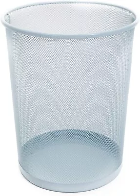 Blue Multi-function Steel Mesh Waste Basket Trash Bin - 11.75 X 13.75 Inch • $15.29