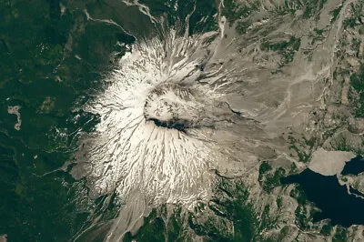 Mount Mt. St. Helens Volcano Washington Space Aerial Satellite Poster Art Print • $23.99