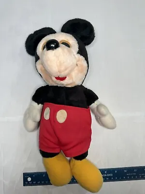 Hasbro Softies Mickey Mouse Hard Nose With Shorts Vintage Walt Disney • $9.99
