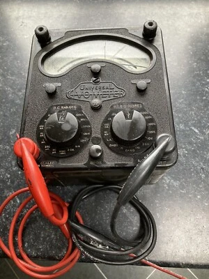 Vintage 1960s Universal Avometer Model 8 Mark IV Not Tested Not Working Leads • £17