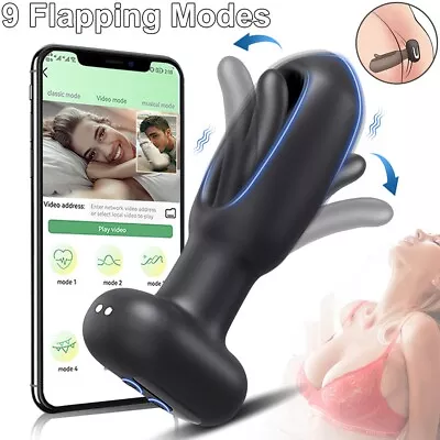 Flapping Anal Butt Plug Dildo Vibrator Prostate Massager Sex Toys For Men Women • $18.95