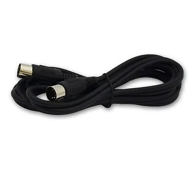 MIDI Instrument/Interface Cable BLACK 10 Ft 3m With 5 Pin DIN Plugs  • $17.47