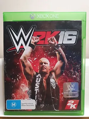 WWE 2K16 For Microsoft Xbox One And Series X XB1 Xbone | 2015 | 2K Steve Austin • $14