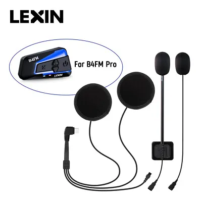 LEXIN TypeC Bluetooth Helmet Headset&Mic Use For B4FM-X/B4FM Motorcycle Intercom • $29.99