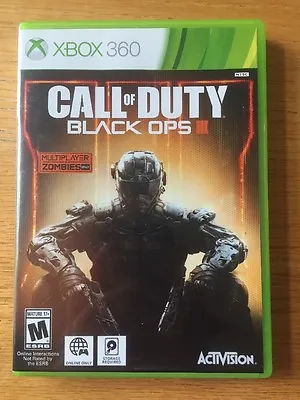 Call Of Duty: Black Ops III Xbox 360 Microsoft 2015 COD 3 War Game Retail $49.99 • $14.79