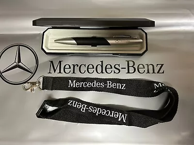 New & Boxed Genuine Mercedes-benz Ballpoint Pen & Mercedes Benz Lanyard • £8.49