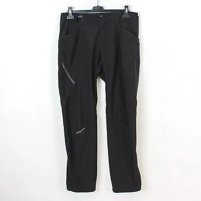 £42 • Buy PATAGONIA Men Pants W32 Trouser Walking Hiking Shell Windproof Black M Trekking