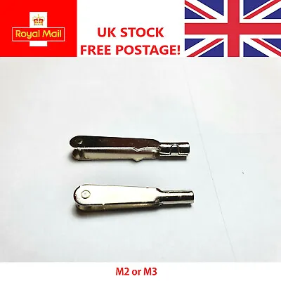 £2.79 • Buy Pack Of 2 Clevis M2 / M3 Snap Link Linkage Rc Plane Glider Pushrod FREE DELIVERY
