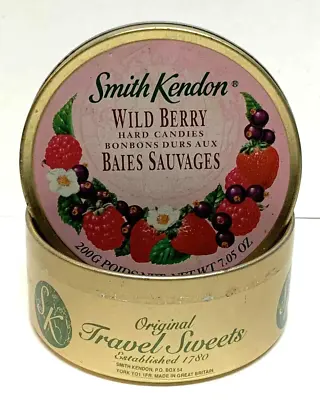 Empty Vintage Smith Kendon Hard Candies Wild Berry Fruits Tin • $10.39