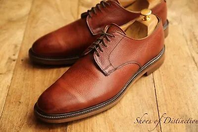 Joseph Cheaney Uxbridge Tan Brown Leather Derby Shoes Mens UK 10.5 F US 11.5 • £115