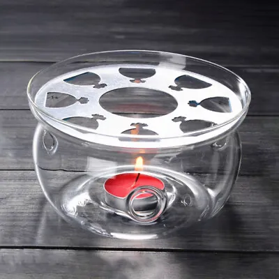  Tea Warmer High Borosilicate Glass Heat Resistant Teapot Stand • $18.88