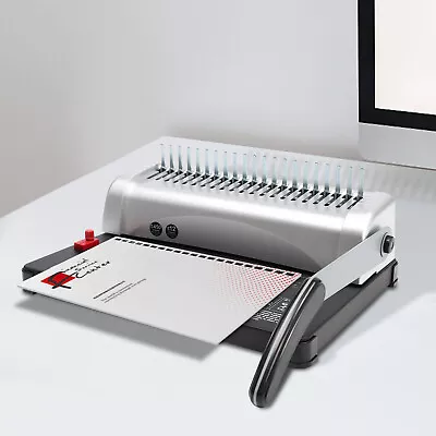 Binding Machine For A4 21-Hole Paper Punch Binder With Starter Kit Comb Bindings • £56