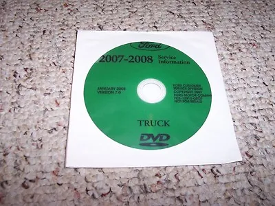 2008 Ford F Super Duty F250-F550 Truck Shop Service Repair Manual DVD Diesel • $83.55