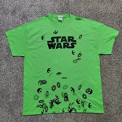 Star Wars Celebration VI 6 Crew Shirt XL 2012 Green T-shirt Mark Hamill Disney • $17.49