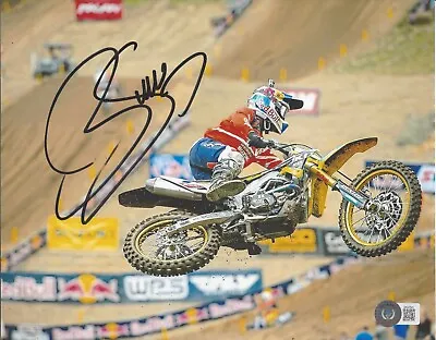 James Bubba Stewart Motocross Ama Supercross Race Icon 1 Signed Beckett Bas Coa • $90.19