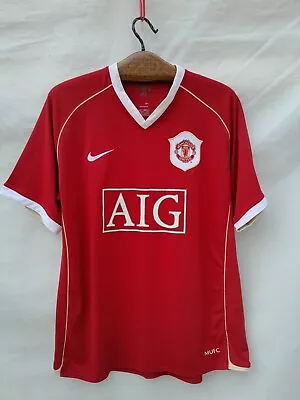 Manchester United 2006 2007 Home Shirt Men's Large Red Nike • $79.95