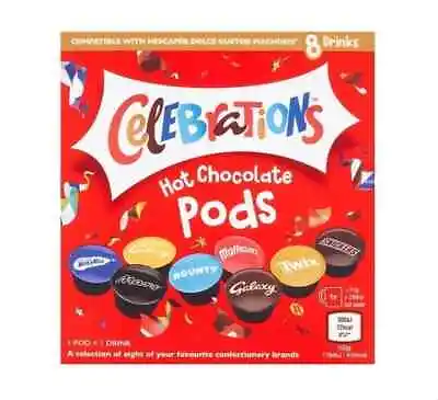 £8.95 • Buy Limited Edition Celebrations Dolce Gusto Hot Chocolate Pods Christmas