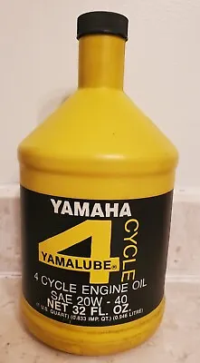 Vintage Yamaha Yamalube 4 Quart Oil Bottle. Platic 1980s • $12