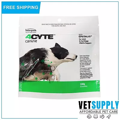 4CYTE Canine Joint Health Support Supplement Granules For All Sizes Dogs 100 GM • $87.91